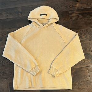 Beige Hooded Sweater